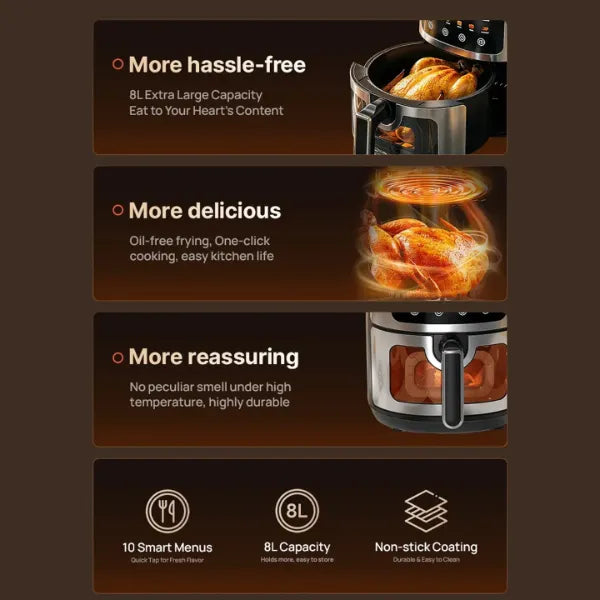 AirVera Glass Air Fryers US15