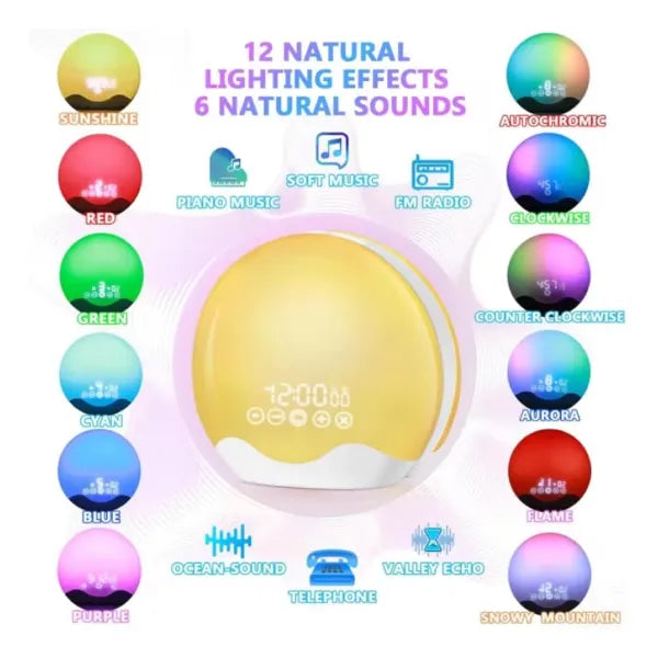 GlowNova Dawn Simulator Alarm Clocks US14