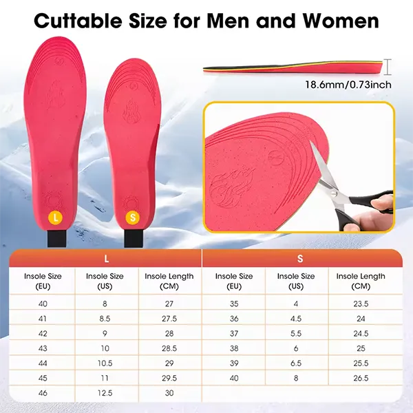 KaenSole Heated Insoles US46