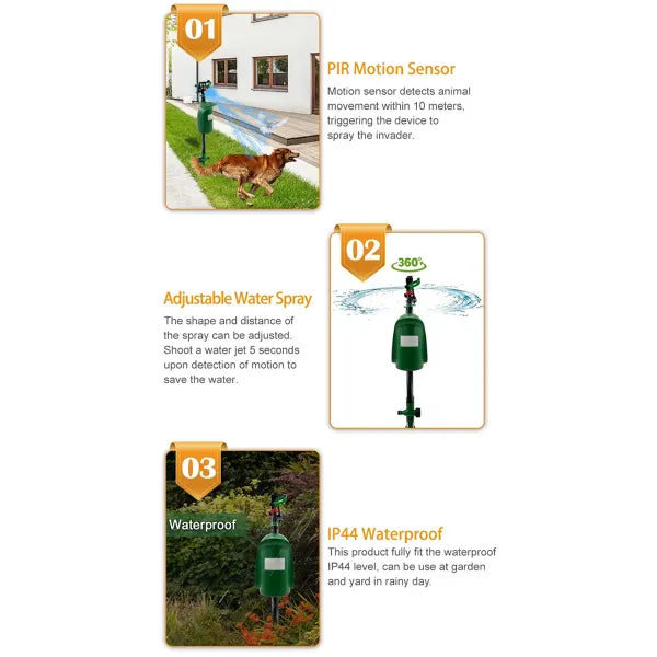 SprinHor Motion Activated Sprinklers US8