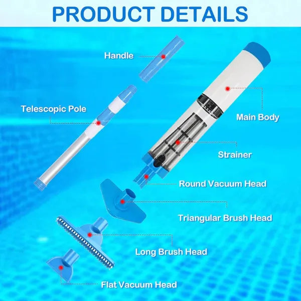 MoliVa X8 Cordless Pool Vacuum US8446