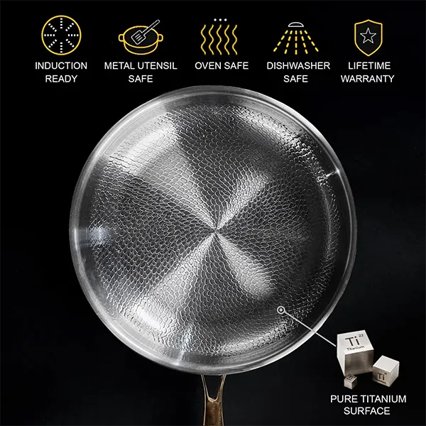 TetsuP6 Titanium Frying Pans US39