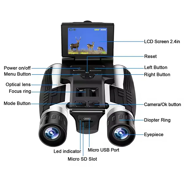 OptiVista Digital Binoculars With Camera US15