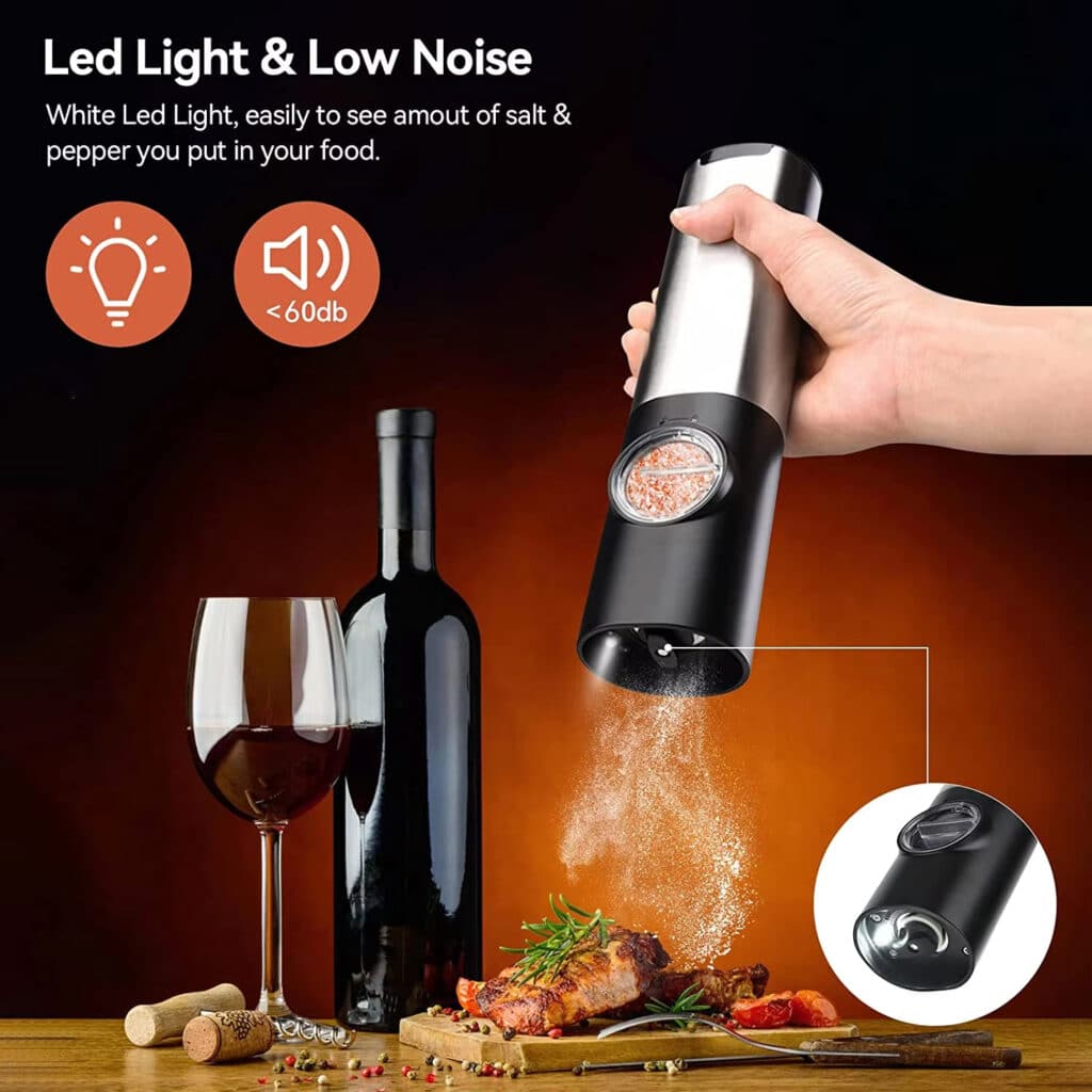 SaltNexa Electric Salt And Pepper Grinders US14