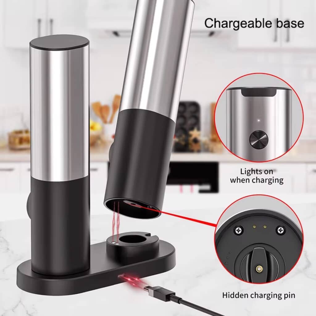 SaltNexa Electric Salt And Pepper Grinders US14
