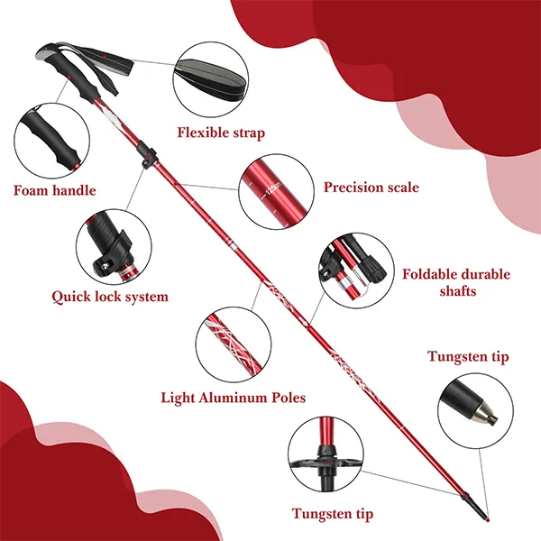 Kolamia Diamond Walking Poles US15