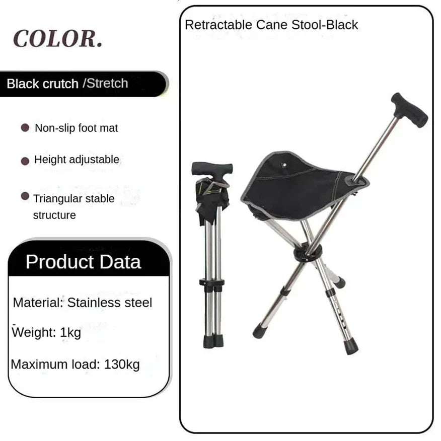 YasuSeat Walking Stick With Seat